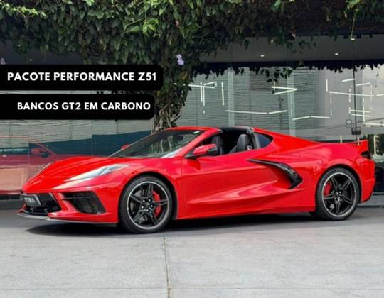 CHEVROLET CORVETTE 6.2 V8 LT3 GASOLINA STINGRAY CONVERSIVEL AUTOMÁTICO CHEVROLET CORVETTE 6.2 V8 LT3 GASOLINA STINGRAY CONVERSIVEL AUTOMÁTICO